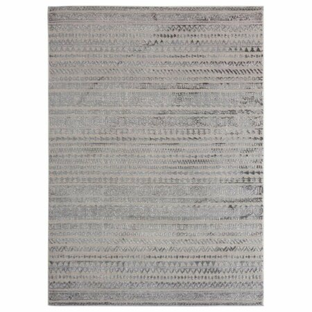 UNITED WEAVERS OF AMERICA Cascades Yamsay Grey Oversize Rectangle Rug, 9 ft. 10 in. x 13 ft. 2 in. 2601 10772 1013